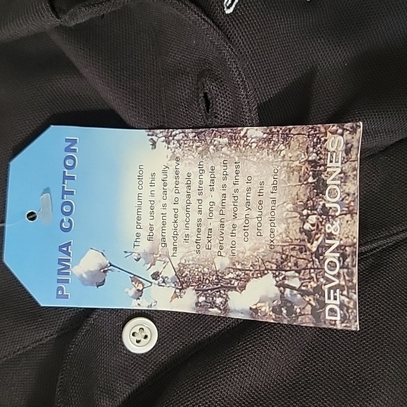 Chivas Regal 12 Embroidered Black Polo Shirt Scotch Whisky Men's Pima Cotton - Picture 3 of 7